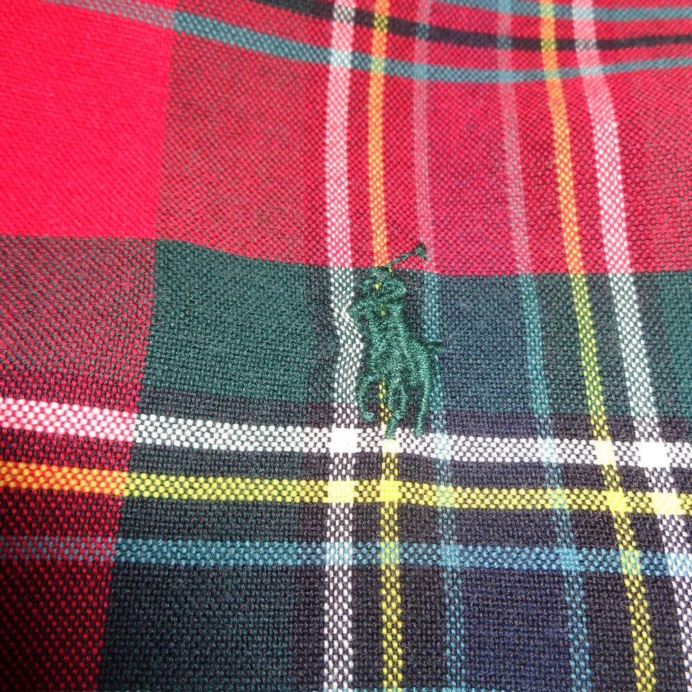 Polo Ralph Lauren Mens Plaid Shirt Medium Preppy Long Sleeve - Picture 3 of 8